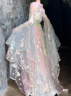 Gaun Abad Pertengahan, Chinese Hanfu, Fairy Dress, Fantasy Fashion, Fancy Dresses