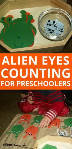 an alien eyes counting game for preschoolers