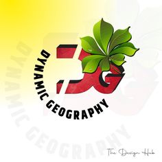 the logo for an eco - friendly company is shown in red and green colors, with leaves on it