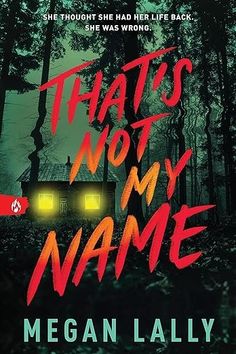 a book cover with the title that's not my name written in red and black