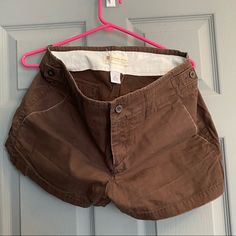 Gap Chino Shorts. New Without The Tags. Size 10. Chocolate Brown Color. 3” Inseam Casual Gap Bottoms With Built-in Shorts, Brown Cotton Shorts, Fitted Brown Cotton Shorts, Gap Cotton Shorts With Pockets, Gap Casual High-waisted Shorts, Brown High-waisted Cotton Shorts, Gap Cotton Shorts, Gap Casual Bottoms With Built-in Shorts, Brown Shorts With Pockets And Short Inseam