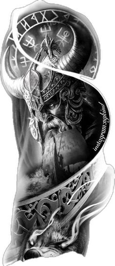 Traditional Viking Tattoos, Japanese Warrior Tattoo, Chest Tattoo Drawings, Gladiator Tattoo