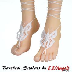 Crochet Pattern Barefoot Sandals Pattern Barefoot Pattern image 3 White Crochet Sandals For Beach, White Crochet Sandals For The Beach, Barefoot Sandals Tutorial, Barefoot Sandals Crochet Pattern, Barefoot Bride, Crochet Thread Size 10, Beach Pattern, Crochet Barefoot Sandals, Sandals Patterns