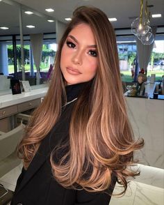 Cherry Hairstyles, Chocolate Brown Hair Color Ideas, Brown Hair Color Ideas, Chocolate Brown Hair Color, Hair Inspiration Long, Hair Color Caramel, Brunette Balayage