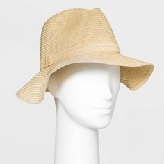 Keep your style looking cool and fresh under the sun with the Packable Straw Panama Hat from Shade & Shore™. This elegant hat features a woven texture that adds fun detail and a breezy look to any outfit, plus it helps shade your face from the sun's rays. A lightweight construction provides a comfortable fit for all-day wear and the pull-on style makes it easy to put on or take off. Whether you're hitting up the beach, going for a hike or wandering around a park, this hat is sure to keep you loo Casual Lightweight Hat, One Size Fits Most, Casual Brimmed Bucket Hat For Beach Season, Casual Sun Hat For Beach Season, Packable Hat For Beach Season, Casual Woven Straw Panama Hat, Summer Packable Bucket Hat, Casual Woven Straw Hat With Short Brim, Spring Sun Hat With Upf 50+, Spring Sun Hat Upf 50+ One Size Fits Most