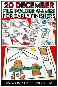 christmas themed printable activities for kids to play with