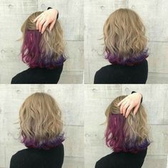 Underlights Hair, Hair Color Streaks, Hair Streaks, Pretty Hair Color, Short Hair Color, Pastel Hair, Dye My Hair, Hair Inspiration Color, Hair Inspo Color