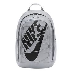 Nike Hayward Logo DV1296-012 (Zipper/Unisex) Grey Nike Backpack, Gray Backpack With Zipper Closure For Outdoor Activities, Gray Outdoor Backpack With Zipper Closure, Outdoor Gray Backpack With Zipper Closure, Casual Gray Backpack For Outdoor Activities, Gray Backpack For Streetwear, Casual Silver Backpack For School, Nike Casual Streetwear Backpack, Silver Casual Backpack For Travel