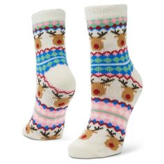 Airplus 2024 Double Layer Crew Sock Reindeer Fair Isle, woman's 5-10. Experience the luxury of double-layered comfort with the Airplus Double Layer Crew Sock. The inner layer provides a soft cushion for your feet, while the outer layer offers durability and support, making them perfect for all-day wear. Make a bold statement with the eye-catching Multicolor pattern. Whether you're heading to work, running errands, or going for a casual outing, these socks add a touch of style to your ensemble. Designed specifically for women, these socks offer a perfect fit for sizes 5-10. The stretchable fabric ensures a snug fit, providing maximum comfort and preventing slipping during wear. Stay fresh and dry throughout the day. These socks are crafted from breathable materials that allow air circulatio Sock Reindeer, Crew Sock, Stay Fresh, Socks And Hosiery, Fair Isle, Socks Women, Crew Socks, Running Errands, Hosiery