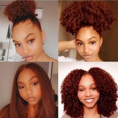 Auburn Natural Hair, Types Of Hair, Pelo Afro, Natural Hair Beauty, Hair Laid, Hair Crush, Hair Inspiration Color