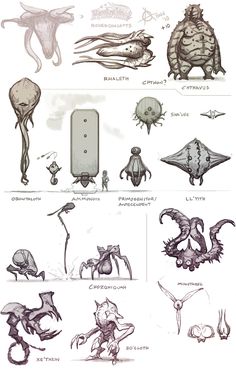 an image of some kind of creature design