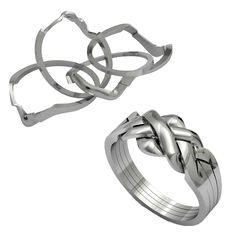 PRICES MAY VARY. Puzzle Rings Puzzle Rings Hallmark 925 Solid Sterling Silver All size ready for my stock, Avalaible size from 4 to 15 included half sizes I make All Design my own workshop 960 solid sterling Silver ( Not hallow or paledt ring) The ring top part 10 mm (0,39") down part 4 mm (0,15") weight around 4 gram Ring has a hallmark of 925 (which means Sterling Silver) Avalaible size 4 to 15 included halg sizes The ring come to you assembled, you can seperate and get back tohether ( please Puzzle Rings, Puzzle Ring, Part 4, Womens Jewelry Rings, Silver Band, Rose Gold Plates, Ring Gift, Beautiful Rings, Fashion Rings