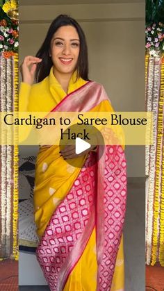 Saree With Cardigan In Winter, Winter Saree Look, Clothes Tricks, Princess Cut Blouse, Beauty Treatments Skin Care, Sarees For Girls, Cut Blouse, Draping Fashion, Lippan Art