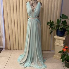 Reposhing This Item I Purchased From @Demonhunters. Loved It, But Ready To Rotate For Something New. Questions? Leave A Comment Below! Formal Evening Gown, Terani Couture, Plunge Neckline, Evening Gowns Formal, Couture Dresses, Plunging Neckline, Evening Gown, Something New, Blue Dresses