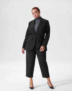 We've gathered the best #prom #suits for girls (or boys, or anyone) so you can find out if you’re into a black tux, all things sequins, a good floral prin — or if you simply want to see if a suit, in general, catches your eye. Click to read more! Black Tux Prom, Tux Prom, Business Clothes, Universal Standard