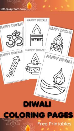 happy diwali coloring pages with free printables