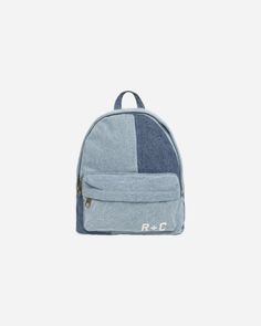 This mini backpack has a zipper main compartment, front and side pockets for extra snacks and gadgets, and shoulder straps and handles for any way your little one wants to carry it. Featuring our 'patchwork denim' print. Size: 11.5 in x 10 in x 4 in 100% Cotton Jean Backpack, Wild Baby, Denim Print, Nap Mat, Wrap Carrier, Patchwork Denim, Denim Patchwork, Swimwear Sale, Girls Bags