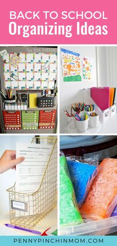 back to school organizing ideas that are easy and fun