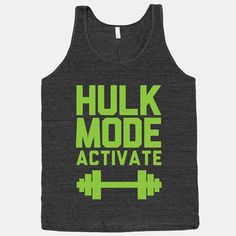 awesome geeky workout shirts by Etsy seller Activate Apparel Nerdy Workout, Workout Attire, Workout Humor, Yoga Shirts, Workout Gear, Workout Wear, Gym Outfit, Hulk