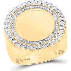 GND 10K Yellow Gold Round Diamond Memory Circle Ring with Pave and Bezel Set Diamonds - 3/8 Total Carat Weight Luxury Jewelry Ring With Smooth Bezel, Luxury Fine Jewelry Rings With Smooth Bezel, Luxury Fine Jewelry With Smooth Bezel, Circle Ring, Bezel Set Diamond, Men's Jewelry Rings, Size 10 Rings, Delicate Necklace, Brilliant Diamond