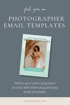 the email template for photographers to use