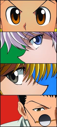 Hunter x Hunter 
Gon - Killua - Kurapika - Leoario - anime -wallpaper - 4K - HD - Mobile - King Hxh Painting, Hunterxhunter Characters, Hunter X Hunter Painting, Hxh Drawing, Hunter X Hunter Kurapika, Anime Canvas Painting, Anime Canvas Art