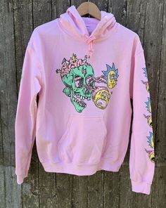 Rick And morty Adult Swim Pink Hoodie small.New without tags.Shipped with USPS Priority Mail. Rick E Morty, Rick And Morty Hoodie, Adult Swim, Pink Hoodie, Cartoon Network, Priority Mail, Vision Board, Graphic Sweatshirt