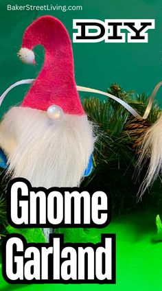 Gnome Garland Diy, Gnome Patterns Free, Printable Gnome Patterns, Felt Gnome, Gnome Patterns