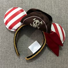 Nwt Disney Parks Authentic Pirates Of The Caribbean Bundle Friendly Disney Mickey Ears, Ears Headband, Disney Accessories, Mickey Ears, Pirates Of The Caribbean, Ear Headbands, The Caribbean, Disney Parks, Disney Mickey