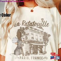 Disney Shirts Vintage, Family Disney Outfits, Hoodies Disney, Disney Ratatouille, Disney 2024, Sublimation Shirt, Disneyland Outfits, Disney Ideas, France Vintage