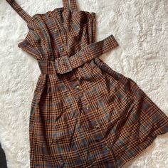 Nwt American Eagle Plaid Dress Size: Xs Smoke Free | Offers Accepted New To Poshmark? Use Referral Code Justfoxii When You Sign Up For Poshmark And Get $10 Posh Credit! Orange Buttoned Dresses For Fall, Fall Orange Buttoned Dresses, Orange Fall Dresses With Buttons, Multicolor Sleeveless Mini Dress For Fall, Sleeveless Multicolor Mini Dress For Fall, Sleeveless Orange Mini Dress For Fall, Sleeveless Orange Dress For Fall, Sleeveless Orange Dresses For Fall, Orange Knee-length Mini Dress For Fall