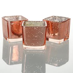 Richland Rose Gold Mercury Square Votive Holder Mercury Candle Holders, Square Candle Holders, Bouquet Succulent, Home Weddings, Selling Candles, Votive Holder, Glass Holder, Glass Holders, Simple Elegant