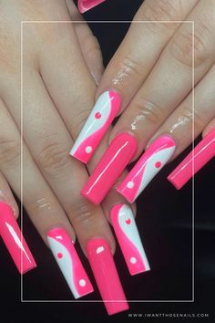 hot pink yin and yang nails designs Yin And Yang Symbol, Powerful Energy, Intricate Patterns, Long Nails