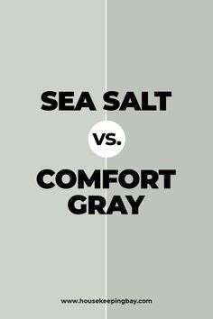 Sea Salt vs. Comfort Gray by Sherwin Williams Sea Salt Vs Comfort Gray, Comfort Gray Sherwin Williams Front Door, Sw Comfort Gray, Sherwin Williams Comfort Gray, Sw Sea Salt, Sea Salt Paint, Comfort Grey, Home Pics