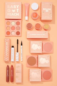 Matte Make Up, Peach Makeup, Peach Palette