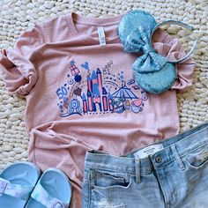 Mountain Jungle, Cinderella's Carriage, 50th Anniversary Shirt, Disney Park Outfit, Disney Trip Outfits, Cinderella's Castle, Disney Themed Outfits, Cute Disney Outfits, Disney 50th Anniversary