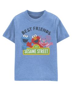 Your Sesame Street fan will love hanging with his best friends! Toddler Boy Tops, Baby Boy Tops, Baby Carriers, Activewear Sets, Cool Graphic Tees, Toddler Boy Outfits, Top Graphic Tees, Kids Outfits Girls, Aaliyah