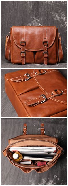 Full Grain Leather Messenger Bag Mens Leather Shoulder Bag Handmade Leather Crossbody Bag Leather Shoulder Bag Men, Fashion Accessories Trends, Leather Bags Handmade, Leather Messenger Bag, Mens Leather, Bag Handmade, Leather Messenger, Everyday Bag, Handmade Leather