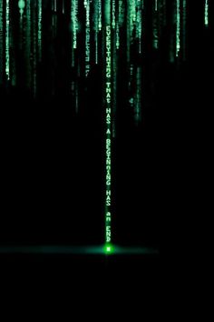 a dark background with green and black text