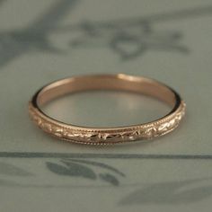 Rose Gold RingRose Gold BandGold Wedding RingGold Wedding Engraved Wedding Bands, Orange Blossom Wedding, Ring Gold Wedding, Wedding Ring Gold, Pearl Wedding Ring, Aqua Jewelry, Palm Coast, Gold Wedding Ring, Christian Wedding