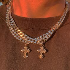 Fast and free shipping in the U.S. 🇺🇸 Introducing our brand new STERLING SILVER CHROME CROSS Cuban Chain pendant with a mid-heavy 9mm CUBAN LINK CHAIN is stainless steel and 100% safe in water. Won't fade with wear or turn green.PRODUCT. DETAILS- 9mm Sterling Silver cross pendant- 18 inch Cuban chain- No rust, non-tarnish and safe in waterSHIPPING- 100% Secure checkout- Free U.S. shipping- Worldwide shipping available Chain quantity comes with one unless specified in the quantity section. Have a question? Email info@moldjewelry.com and we will get back to you within 24 hours. Streetwear Jewelry: Cross Pendant Chain, Streetwear Jewelry With Cross Pendant Chain, Streetwear Cross Pendant Chain Jewelry, Silver Figaro Chain Necklace For Streetwear, Silver Cross Curb Chain Necklace, Silver Curb Chain Necklace With Cross Pendant, Silver Cross Chain Necklace With Curb Chain, Chrome Cross, Green Product