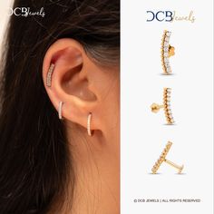 Forward helix/ Screw back earrings / conch earring / lotus earrings / marquise earrings /  F U L L ∙ D E T A I L S  ♦ Karat: 14/18 k  ♦ Gold Colour: Available in White, Yellow or Rose Gold ♦ Total Diamond Weight: 0.11-0.12 ( single ) ♦ Number of stones: 8 pcs ♦ Diamond Clarity: VS ♦ Diamond Color: F-G ♦ Flatback Length= 6.5 mm (8mm/5mm ) optional  ♦ Pushback lenght = 11 mm sold as single pcs for pair you can add 2 pcs  *You can chose fast shipping service in - upgrade shipping options.   Our Diamond craftsmanship and Diamond quality and top notch and will promise you to deliver what we say.    Since most products are handmade and made by me, you can ask us for any kind of customisation you can choose from Rose Gold, Yellow Gold, or White Gold. 14k and 18k gold are available for most of the Earrings Conch, Gold Ball Earrings, Gold Ear Climbers, Ear Climber Earrings, Crawler Earrings, Marquise Earrings, Earrings Cartilage, Ear Crawler, Lotus Earrings