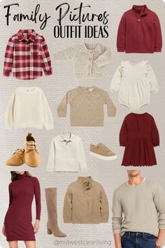 an image of family pictures outfits