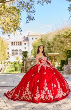 The fabric in this Princesa by Ariana Vara Quinceanera dress is Velvet, Embroidered Lace, 3D Applique, Sequins, Stone Accents, Pongee Lining. Long Cape, Gloves, Back Modesty Panel Included Red And Gold Charro Quinceanera Dresses, Royal Red Quinceanera Dresses, Red And Gold Quince Dress, Quinceanera Dresses Red And Gold, Red 15 Dresses Quinceanera, Red And Gold Quinceanera Dresses, Red Quince Dress, Gold Quince Dress, Red Quinceanera Dress