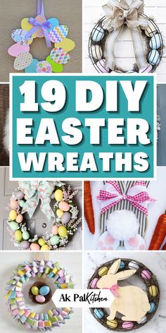 Welcome spring with our collection of DIY Easter wreaths for the front door! Discover easy budget-friendly Easter decorations with our DIY dollar store Easter decorations, and engaging DIY Easter crafts for adults. Embrace the spirit of spring with our floral wreaths, bunny wreaths, Easter egg wreaths, and ribbon wreaths, find the perfect Easter Easter outdoor decoration to usher in the season. Elevate your home decor with our collection of spring wreaths and beautiful spring decorations. Easter Wreaths With Eggs, Easter Egg Wreaths For Front Door, Simple Easter Wreath, How To Make A Easter Wreath, Homemade Wreaths Diy Spring, Easy Easter Wreath Diy, Easter Craft For Adults, Easter Diy Wreaths, Diy Easter Wreaths For Front Door