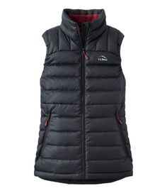 Classic style, lightweight warmth, weather resistance and a great price: all the features you need in an everyday down vest and nothing you don't. Falls at hip. Slightly Fitted. Best with midweight layer. Center back length: Petite 27. 25", Regular 28. 25", Plus 29. 25". Upper back and back of neck: 100% recycled polyester fleece. Shell and lining: 100% recycled polyester. Pockets: 100% polyester tricot. Machine wash and dry. Wind Resistant: Yes Insulation: Yes, 650-fill DownTek™ water-repellent Women's Vests, Outerwear Vest, Down Vest, Outdoor Apparel, Puffer Vest, Ll Bean, Winter Sale, L L Bean, Womens Vest