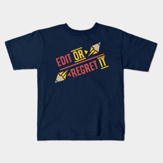 English Teacher Edit Or Regret It - Teacher - T-Shirt Teacher T Shirts, Outfit Ideas For Women, English Teacher