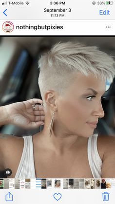 Shaved Pixie, Short Shaved Hairstyles, Short Blonde Haircuts, Short Hair Pixie Cuts, Spiked Hair, Short Hair Undercut