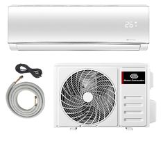 a white air conditioner with an extension cord