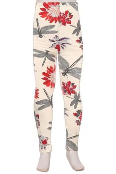 Girls Dragonfly Leggings | 3-10 years | Mom and Me Leggings – MomMe and More Kids Yoga Pants, Spring Leggings, Mom And Me, Dragonfly Prints, Buy Leggings, Kids Yoga, Matching Mom, Footless Tights, Kids Leggings